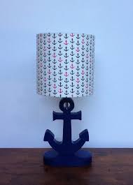 Anchor Lamp Base Handmade Wooden Nautical Desk Or Table Lamp Base Great For Nursery Child S Room Or Nautical Theme Nautical Bedroom Nautical Room Adventure Decor