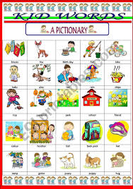 Coloring with vigor stories & rhymes exploration english maths puzzles. Kid Words Vocabulary Esl Worksheet By Jhansi