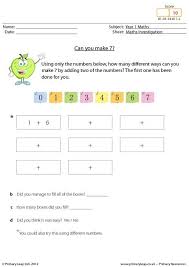 Check spelling or type a new query. Primaryleap Co Uk Maths Investigation Can You Make 7 Worksheet Maths Investigations Math Math Printables