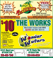 50% off (1 days ago) quick quack car wash creates promotional codes from time to time to discount their products on the web.this may take the form of top promotional codes, coupons and promotions.to activate these coupons, any user can click on the 'clip coupon' for the desired item and apply the advertising discount at checkout. Sacramento Car Wash Coupon