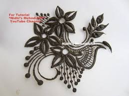 Easy simple mehndi mehendi mehandi tattoo henna design tutorial (4). Beautiful Flowery Henna Mehndi Design Patch Tattoo Tutorial Youtube