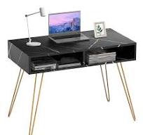 AKALNNB Mesa de PC leve luxuosa mesa de mármore com gaveta ...
