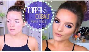 copper cobalt blue makeup tutorial makeuptutorial copper caseyholmes makeup tutorial eyeshadow blue makeup makeup tutorial