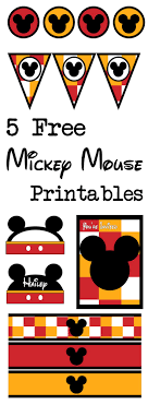 Five Mickey Mouse Free Printables Paper Trail Design Free Mickey Mouse Printables Disney Classroom Disney Themed Classroom