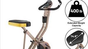 Heavy duty and high durability steel frame construction with up to 400 pounds weight capacity. Review Of The Exerpeutic Gold Heavy Duty Foldable Exercise Bike Gold 500 Xls Youtube