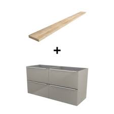 Media.castorama.fr goodhome imandra 120 : Meuble Sous Vasque A Poser Goodhome Imandra Taupe 80 Cm Plan De Toilette Hartland 183 Cm A Redecouper Castorama