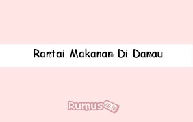 Gambar rantai makanan di ekosistem sawah. Rantai Makanan Di Danau Pengertian Ciri Dan Funsinya