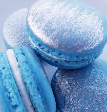 12 Baby Blue Silver Brushed French Macarons Baby Etsy Memorial Day Foods Ombre Cake Blue Macarons