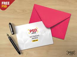 5 7 Postcard Mockup Psd Postcard Mockup Free Mockup Mockup Free Psd
