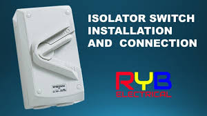 Disconnector Isolator Switch Installation And Connection Light Switch Wiring House Wiring Switch