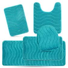 Find bath rugs & mats at wayfair. 5 Piece Bathroom Rugs Set Soft Non Slip Memory Foam Large Bath Mats Perfect Combination Of Luxury And Comfort Brown Dolphins Buy Online In Bahrain At Bahrain Desertcart Com Productid 45772095