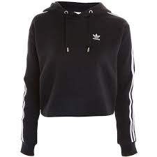 Black And White Striped Hoodie Women S Three Stripe Hoodie By Adidas Originals 120 Liked On Polyvore Featuring Tops Hoodies Black Striped Hooded Sweatshirt Striped Hoodie Hoodies Sweatshirts