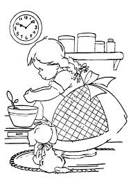Hello kitty was born on november 1 in the suburbs of london and she lives there with her parents george and mary, and her twin sister, mimmy. Cooking Coloring Pages Hello Kitty Is A Chef Coloring Pages Coloring Home