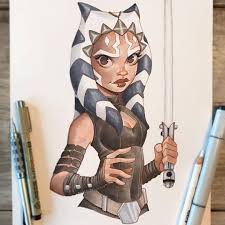 Chrissie Zullo On Instagram Ahsoka Tano Commission She S One Of My Favorites Always Happy To Draw Her Star Wars Drawings Star Wars Artwork Star Wars Ahsoka