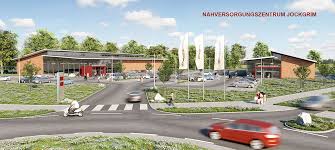 Jockgrim Lebensmittelladen Gewerbebau Visualisierung Bau