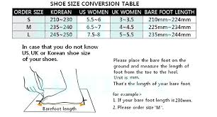 Korean Shoe Size Sizes To Us James Karantonis
