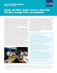 The framework of behavior change, institutions, policies, and incentives that support or undermine achievement of sustainable development goals Energy And Water Supply Services Improving Efficiency Through Policy And Regulation Asian Development Bank