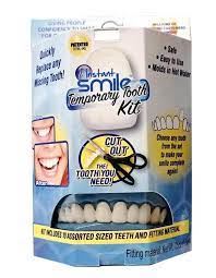 Blue Box Replace Missing Teeth Kit Fix Tooth W 4 Ex Beads Perfect Smile False Temporary Tooth Smile Teeth Fix Teeth