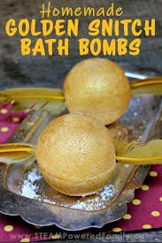 I put them in the freezer as suggested which i had trouble. Harry Potter Bath Bomb Recipe Golden Snitch Diy Project For Kids