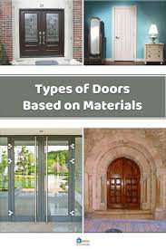 types of doors based on materials types of doors flush doors exterior doors