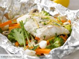 Papillote De Poisson Au Brocolis Recettes Recette Poisson En Papillote Recettes De Cuisine Filet De Cabillaud