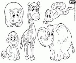 Here you can let your kid imagination and inspiration go wild. African Wild Animals Coloring Pages Printable Games