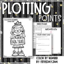 Color By Number Plotting Points Elementary Math Lessons Upper Elementary Math 6th Grade Activities