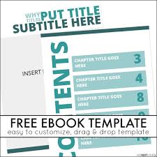 Simple Ebook Template Ebook Template Publisher Templates Microsoft Publisher