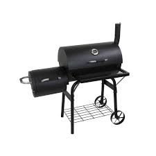 charcoal bbq grill smoker with side