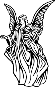 Baby Angel Clipart Black And White Viewing Gallery For Angel Praying Drawing Angel Drawing Angel Clipart Angel Wings Clip Art