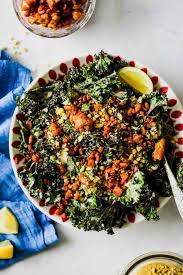 Vegan Kale Caesar With Smoky Tempeh Crumbles Recipe Tempeh Kale Recipes Kale