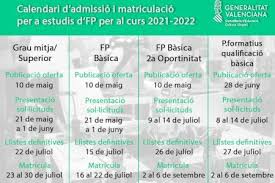 Calendario escolar para centros universitarios. Curso Escolar 2021 2022 En Valencia Alicante Y Castellon Matriculaciones