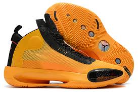 Black And Yellow Jordans 12 On Feet 2020 Air Jordan 34 Melo Pack Yellow Black Red For Sale In 2020 Air Jordans Nike Shoes Air Max Jordans For Men