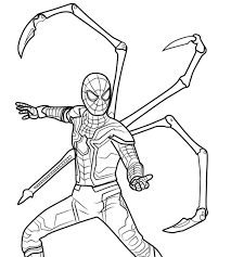 Learn How To Draw Iron Spider From Avengers Infinity War Spider Man Infinity Coloring Pages Le In 2020 Superhero Coloring Pages Superhero Coloring Spiderman Coloring