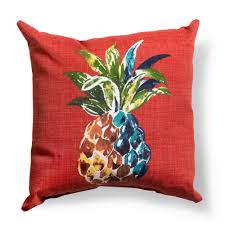 Now i know about accent walls and the whole world of throw pillows. Hampton Bay Chili Pineapple Square Outdoor Throw Pillow 7680 04525611 The Home Depot