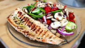 Coriander Grilled Basa Fillets With Chickpea Salad 3 Block Meal Fit Bandits Zone Diet Recipes Basa Fillet Recipes Food