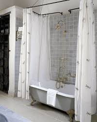 98 Need Extra Shower Tub Storage Add A Second Curtain Rod To The Back Of Your Shower Or Tub Use Country Bathroom Designs Upstairs Bathrooms Country Bathroom