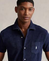 Short Sleeve Terry Camp Shirt