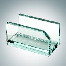 20% off with code fourthjuly21. Desk Office Jade Glass Business Card Holder Corporate Promotion Crystalplus Com