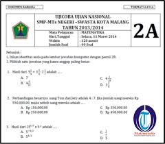Soal Try Out Matematohir