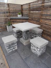 Rock Tables Stone Chairs Stone Table Designs Concrete Outdoor Furniture Concrete Furniture Outdoor Decor