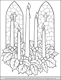 Download these free printable advent coloring pages to help children understand and celebrate the meaning of christ's birth. Advent Wreath Coloring Page