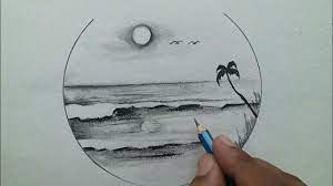 Sea waves drawing easy,seashore drawing beautiful scenery of nature step by step for beginnersmy website : How To Draw Sea Waves Easy Pencil Drawing Techniques Youtube