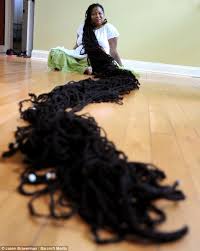 10 longest body parts in the world all people are different. The Real Life Rapunzel World Record Holder Says Her 55ft Long Dreadlocks Could Paralyse Her But She Will Never Cut Them Daily Mail Online