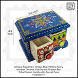 Blue Pottery double Drawers