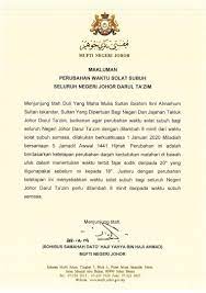 Последние твиты от waktu solat johor bahru (@solatjb). Makluman Perubahan Waktu Solat Subuh Jabatan Mufti Johor Facebook