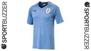 The uruguayan shirt is inspired by the kit used by uruguay in the copa américa in 1987, a year that uruguay won its 13th title, out of a total of 15 already won. Uruguay Trikot Wm 2018 Sportbuzzer De