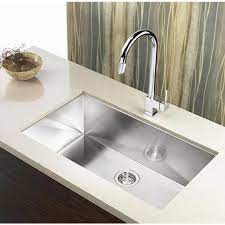 Enjoy all the advantages of an undermount kitchen sink: 36 Inch Stainless Steel Undermount Single Bowl Kitchen Sink Zero Radius Design
