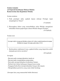 Siapa kata melayu tak hebat?? Soalan Sejarah