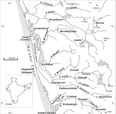 Map of rivers in kerala. Rivers Of Central Kerala Studied For Their Response To Reactivation Of Download Scientific Diagram